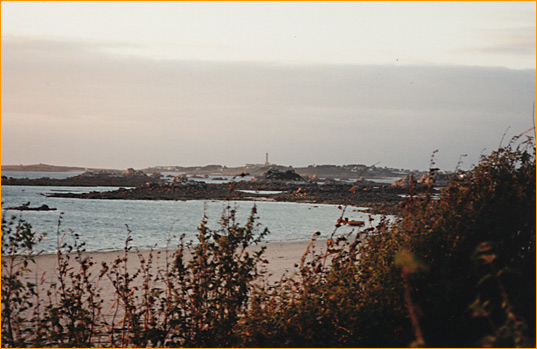 Leuchtturm Ile de Batz, Frankreich (Bretagne 1995)