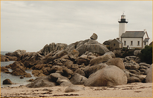 Leuchtturm Pontusval, Frankreich (Bretagne 1995)