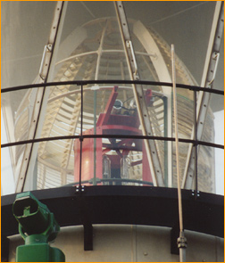 Linse des Leuchtturms von Vlieland, Niederlande